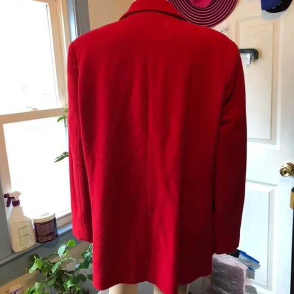 Harve’ Benard Pour La Famme Wool Blend 1 Button Women Coat Blazer Size Xl Pocket - Picture 2 of 6